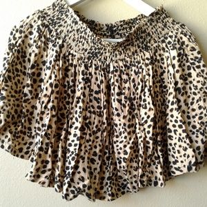 Cheetah Print Flowy Skirt